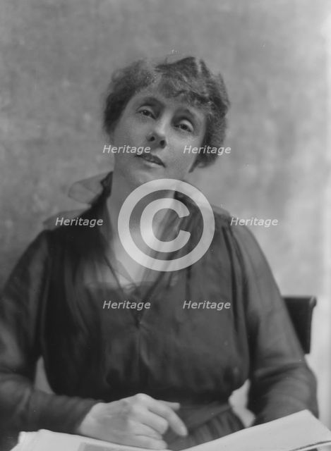 Rathbone, Joel, Mrs., portrait photograph, 1916. Creator: Arnold Genthe.