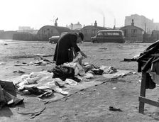 Rathbone Street Market, East London, 1959. Artist: Henry Grant