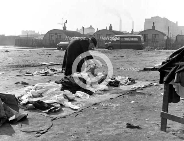 Rathbone Street Market, East London, 1959. Artist: Henry Grant