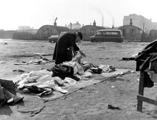 Rathbone Street Market, East London, 1959. Creator: Henry Grant