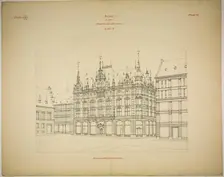 Rathskeller Neubau, Halle (Saale), Saxony-Anhalt, Germany, Perspective (unfinished), c. 1887. Creator: Peter Joseph Weber