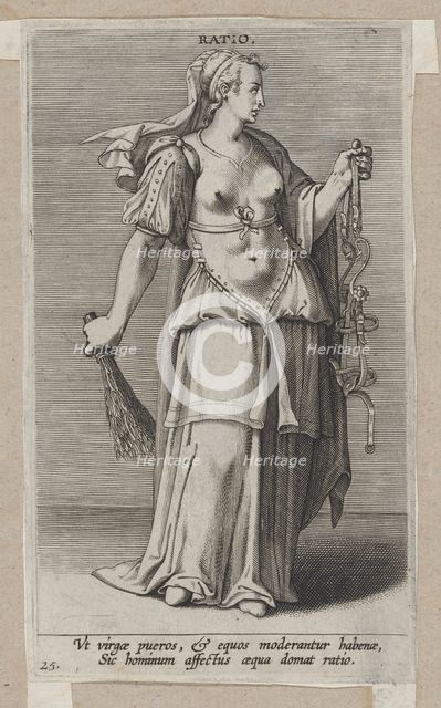 Ratio, from Prosopographia, ca. 1585-90., ca. 1585-90. Creator: Philip Galle.