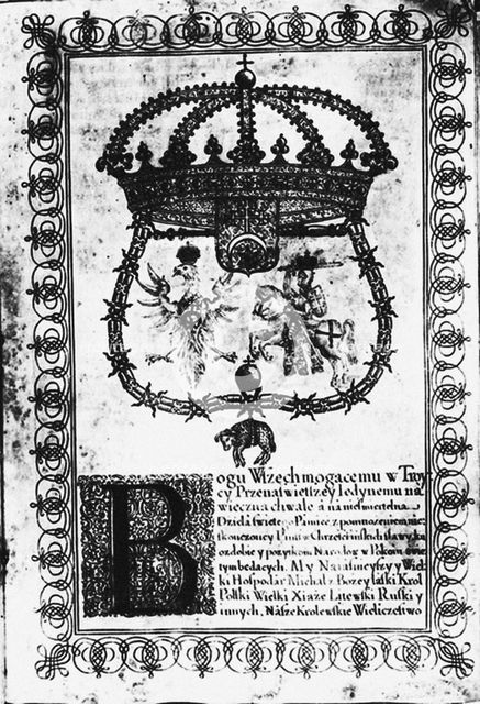 Ratification of the Truce of Andrusovo, 1667.