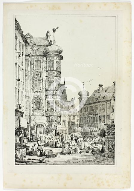 Ratisbonne, 1833. Creator: Samuel Prout.