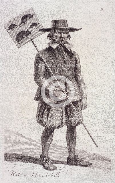 'Rats or Mice to kill', 1646, from Cries of London, (c1819?). Artist: John Thomas Smith