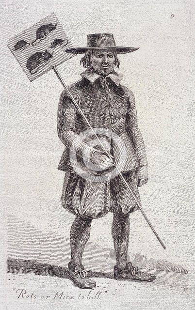 'Rats or Mice to kill', 1646, from Cries of London, (c1819?). Artist: John Thomas Smith