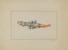 Rattle, 1935/1942. Creator: Michael Fenga