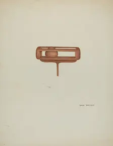 Rattle, 1935/1942. Creator: Dana Bartlett
