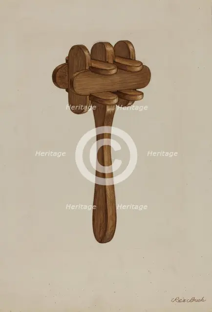 Rattle, 1935/1942. Creator: Rex F Bush.
