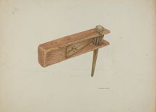 Rattle, 1935/1942. Creator: William Kieckhofel