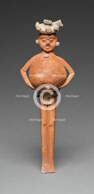 Rattle in the Form of a Mythological Figure, A.D. 650/800. Creator: Unknown.