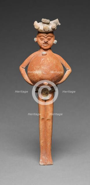 Rattle in the Form of a Mythological Figure, A.D. 650/800. Creator: Unknown.