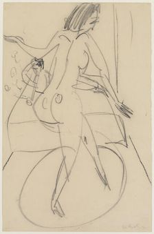 Raucher und Tanzerin, (Smoker and Dancer), 1912. Creator: Ernst Kirchner