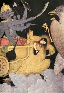 Ravana fighting with Jatayu 1920. Creator: Unknown