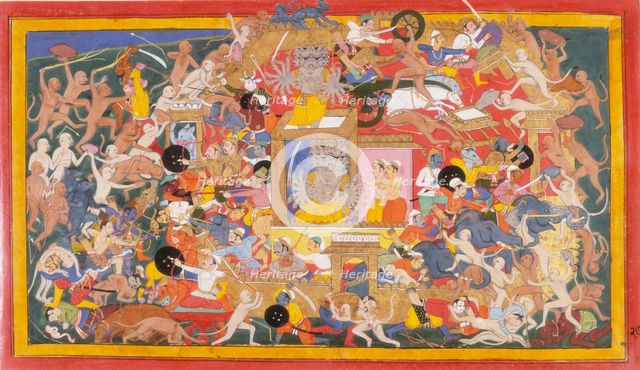 Ravana's golden palace.  Creator: Unknown.