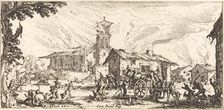 Ravaging and Burning a Village, c. 1633. Creator: Jacques Callot
