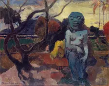Rave te hiti aamu, (The Idol), 1898. Creator: Paul Gauguin