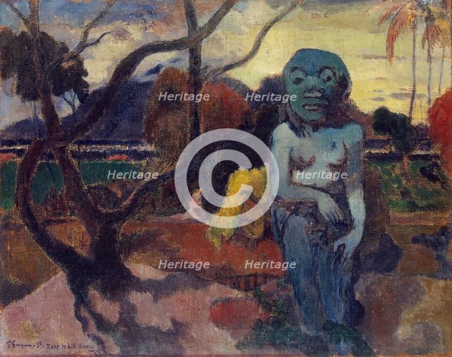 Rave te hiti aamu, (The Idol), 1898. Creator: Paul Gauguin.