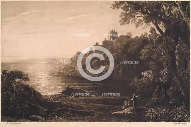 Ravensheugh Castle, (c1826), c1889. Creator: William Brassey Hole.