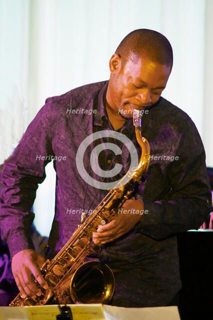 Ravi Coltrane, Ravi Coltrane Quintet, Watermill Jazz Club, Dorking, Surrey, May 2018. Creator: Brian O'Connor.