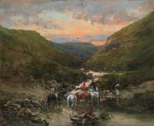 Ravine Near Biskra, 1890/1900. Creator: Victor Huguet