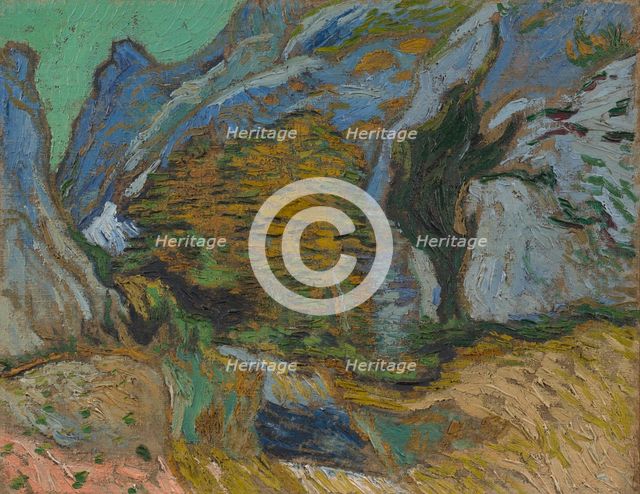 Ravine with a Small Stream, 1889. Creator: Gogh, Vincent, van (1853-1890).