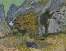 Ravine with a Small Stream, 1889. Creator: Gogh, Vincent, van (1853-1890)