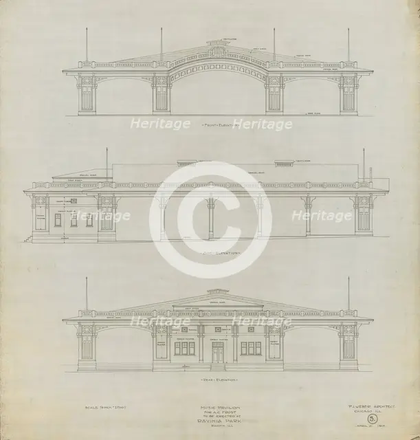 Ravinia Music Pavilion, 1905. Creator: Peter Joseph Weber.
