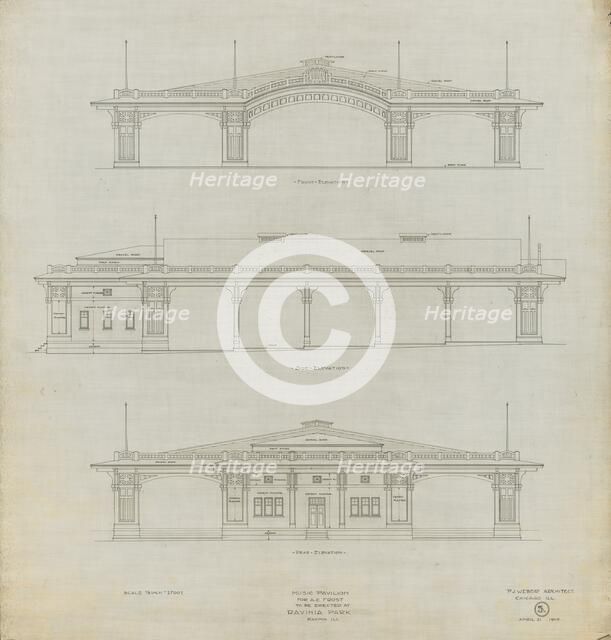 Ravinia Music Pavilion, 1905. Creator: Peter Joseph Weber.