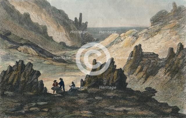 'Ravins Volcaniques et Montagne de Cendre', c19th century. Artist: Unknown.