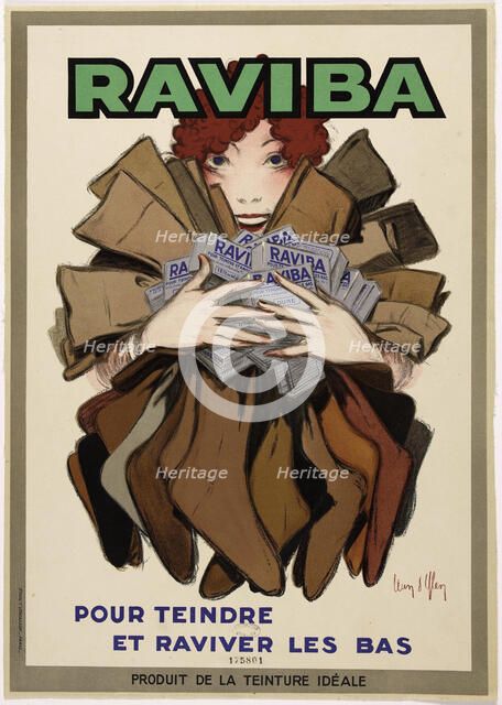 Raviba - Pour teindre et raviver les bas, c.1930. Creator: D'Ylen, Jean (1886-1938).