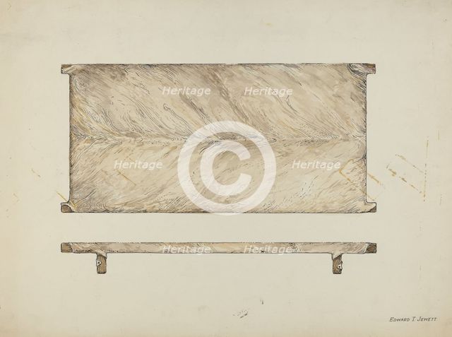 Rawhide Bedstead, c. 1936. Creator: Edward Jewett.