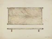 Rawhide Bedstead, c. 1936. Creator: Edward Jewett