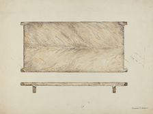 Rawhide Bedstead, c. 1936. Creator: Edward Jewett