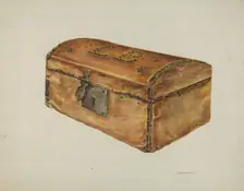 Rawhide Chest, c. 1937. Creator: Gerald Transpota