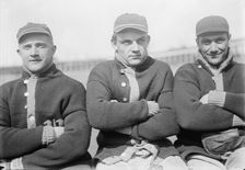 Ray Morgan, Chick Gandil, And Rip Williams, Washington Al, at University of Virginia..., c 1912-1915 Creator: Harris & Ewing