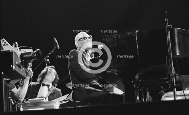 Ray Charles, Capital Jazz Festival, Knebworth, 1982.  Artist: Brian O'Connor.