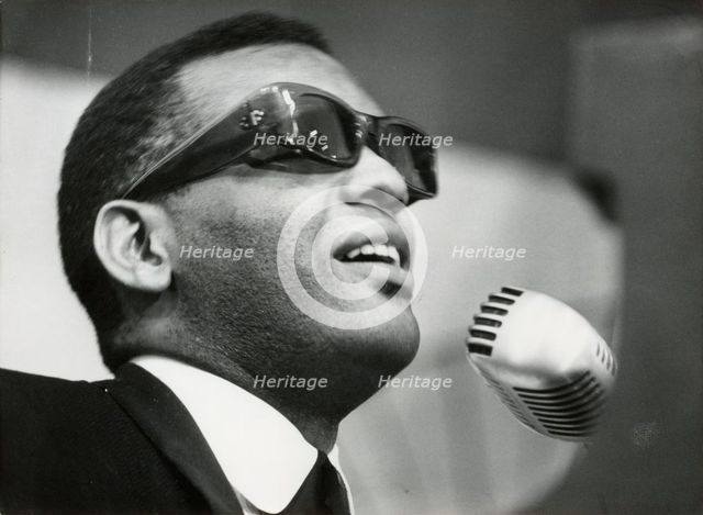 Ray Charles, American musician, Stockholm, Sweden, 1962. Creator: Unknown.