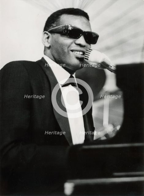 Ray Charles, American musician, Stockholm, Sweden, 1962. Creator: Unknown.