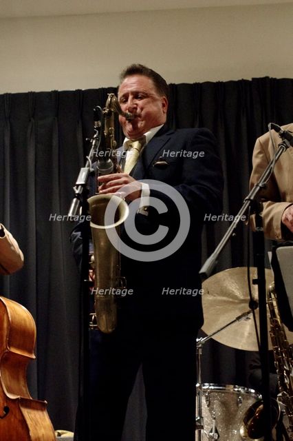 Ray Gelato, Watermill Jazz Club, Dorking, Surrey, Jan 2016. Artist: Brian O'Connor.