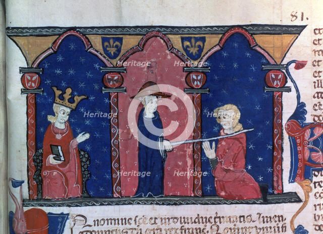 Raymond VII receives absolution, (c1296). Artist: Unknown