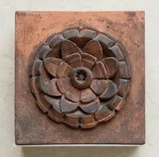 Raymond, E.G., Store and Flats: Rosette Fragment from Facade, 1884. Creator: Treat & Foltz