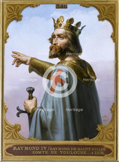 Raymond IV, Count of Toulouse, called Raymond of Saint-Gilles , 1843. Creator: Blondel, Merry-Joseph (1781-1853).