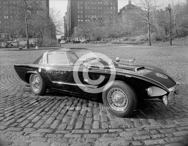 Raymond Loewy's Jaguar car, 1956. Creator: Gottscho-Schleisner, Inc.