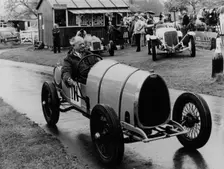 Raymond Mays in a Bugatti Brescia, 1970s