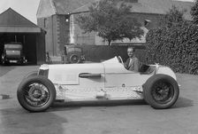 Raymond Mays in his Vauxhall-Villiers, c1930s. Artist: Bill Brunell