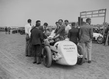 Raymond Mays Vauxhall-Villiers at a sand racing event, c1930s. Artist: Bill Brunell