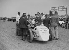 Raymond Mays Vauxhall-Villiers at a sand racing event, c1930s. Artist: Bill Brunell