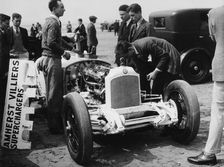 Raymond Mays with a Vauxhall Villiers TT, (1929?)