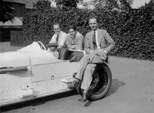 Raymond Mays with his Vauxhall-Villiers, c1930s. Artist: Bill Brunell